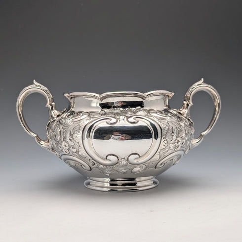 1891 年英國古董純銀大糖罐 395 克 Walter & John Barnard